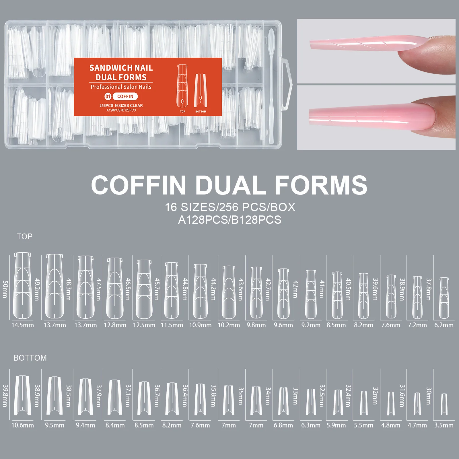 Dual forms voor kunstnagels nagelverlenging mal voor gel_voghion.com
