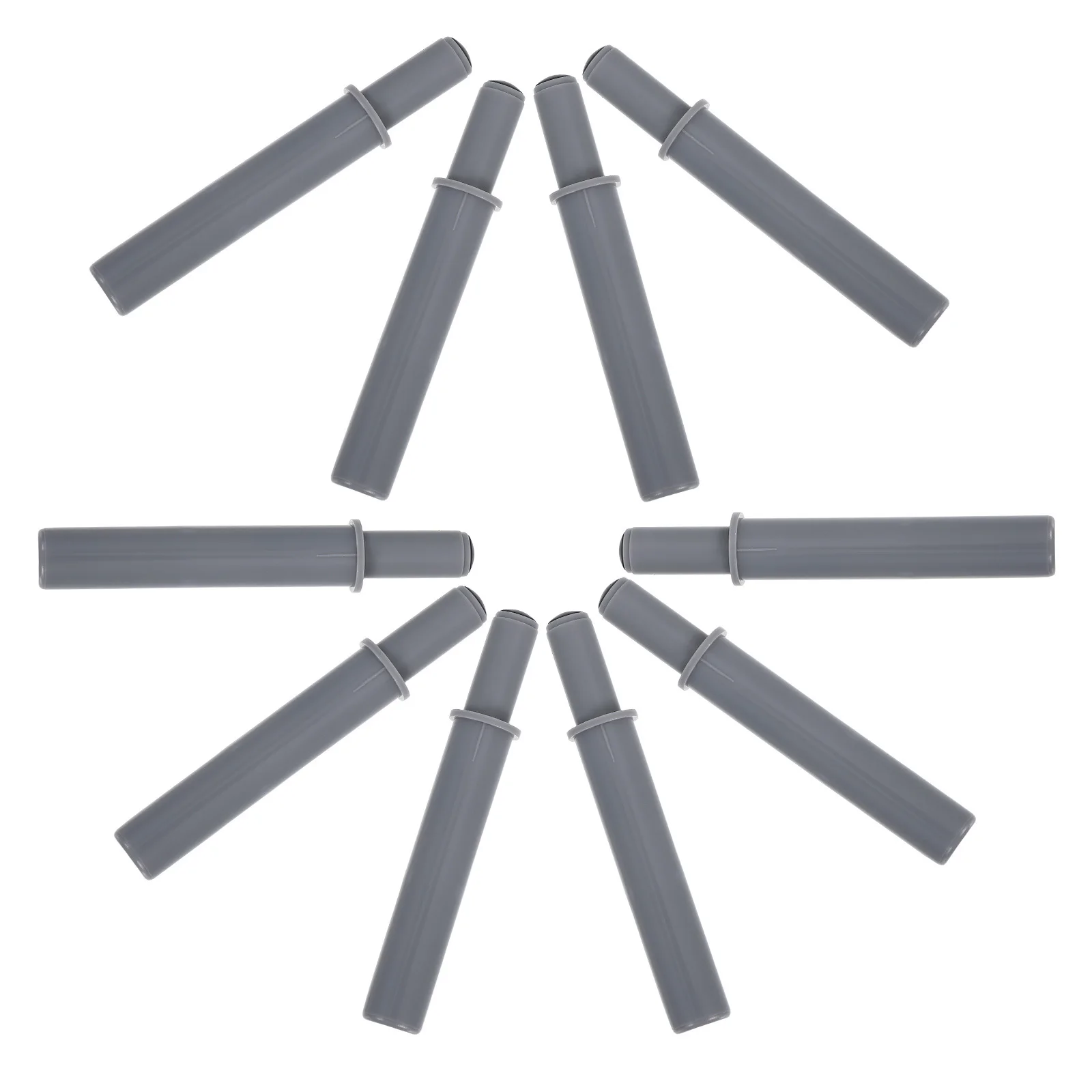 Amortecedor de fechamento suave, fechamento suave e silencioso para portas de armário de cozinha e banheiro, porta de armário ajustável resistente com 10 peças