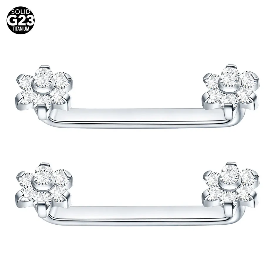 1 قطعة سطح التيتانيوم الحديد Labret الثقب تشيكوسلوفاكيا زهرة مايكرو المراسي الجلدية حلقة إخفاء في الجلد غواص الثقب مثير مجوهرات 14 جرام