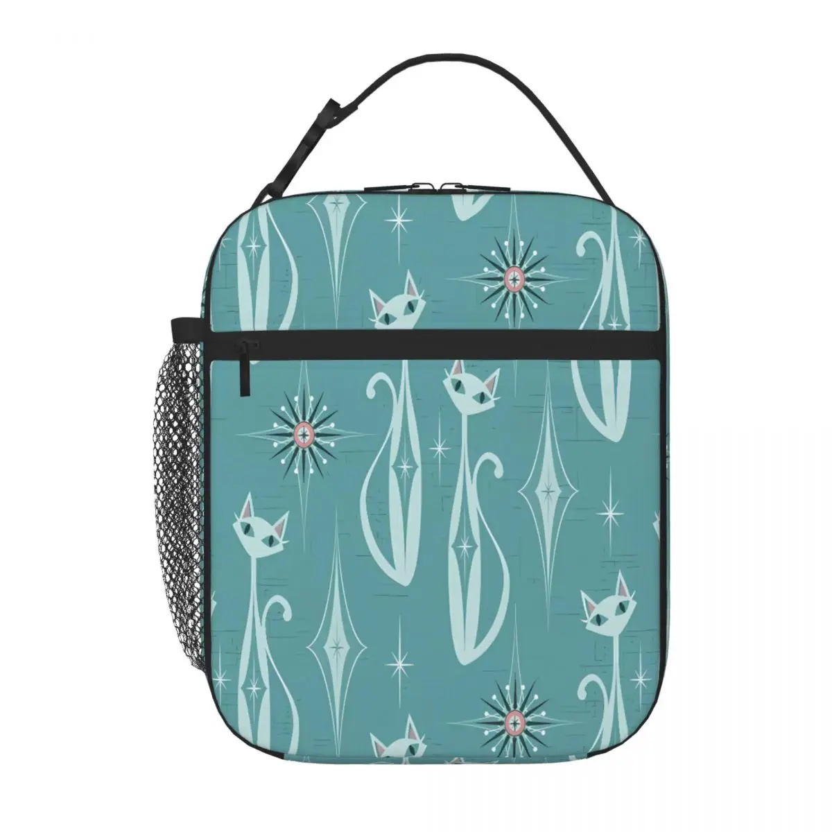 Bestselling Starburst Diamond Cats Waterproof Surface Snack Bag School Break Time Cooler Tote