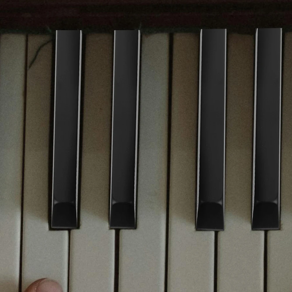 

4 Pcs Piano Black Key Accessories Cover How Keys Parts Keyboard tools for Number