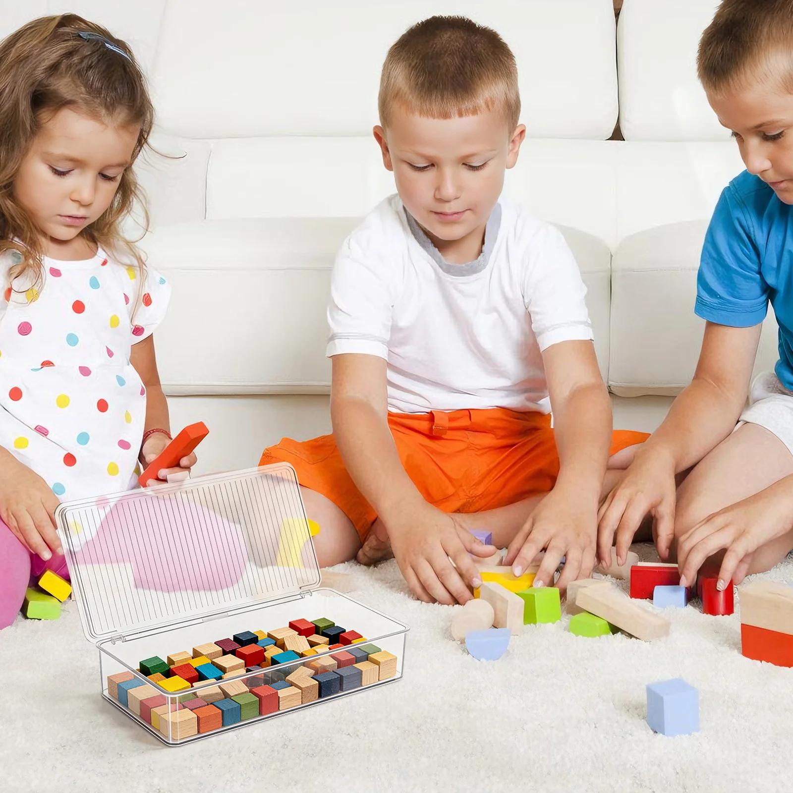 

Plastic Stackable Transparent Cutlery Organizer Dustproof Storage Box for Kitchen Utensil Holder Tableware Stackable Storage Box