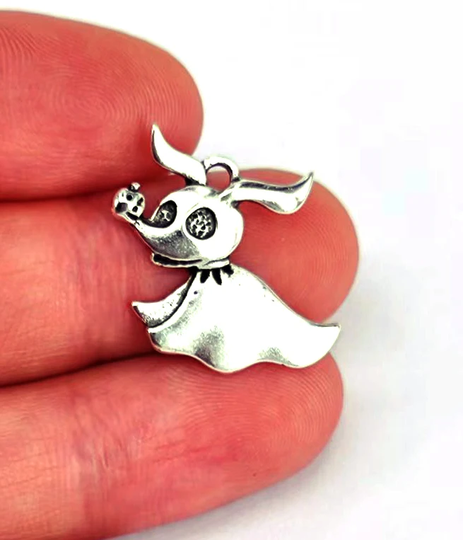 5pcs nightmare before Christmas zero dog pendant charm Wholesale Jewelry for women man Accessories DIY