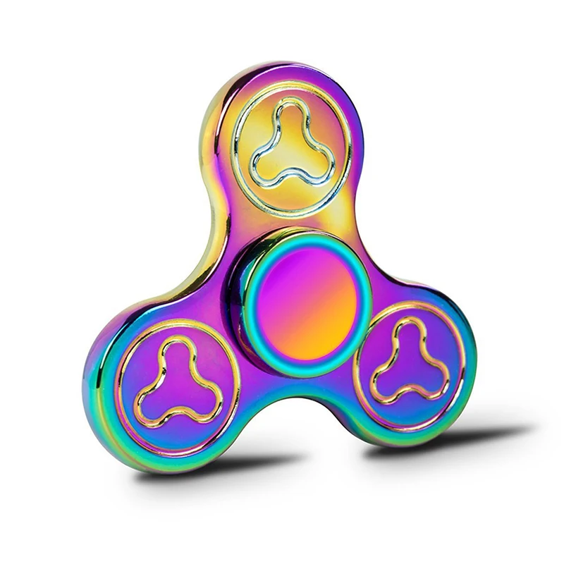 Nhiều Màu Sắc Theree Lá Fidget Kẽm Hợp Kim Spinner Quay Tay Roating Con Quay Hồi Chuyển Chống Stress Fidget Đồ Chơi Dành Cho Trẻ Em Người Lớn quà Tặng