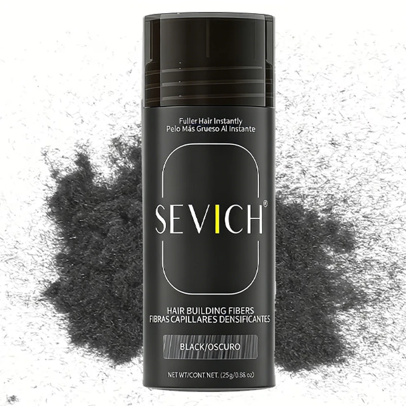 

Sevich Hair Fibers Powder 25g Keratin Hair Building Fiber Thickening Powder – Instantly Thickens & Volumizes for All Hair Types