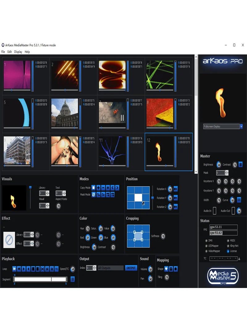 Dongle ArKaos Pro 5.6.1 avec logiciel Pro PlayMedia Server et solutions logicielles pour écran d'affichage LED de contrôle vidéo