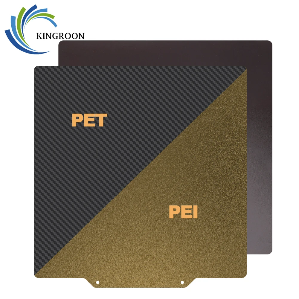 

KINGROON PET + PEI простыня двойная Тепловая кровать PEI 220x22 0/235x23 5/310x310 мм PEI Магнитная сборная пластина для 3D-принтера KP3S KP5 CR10 Ender