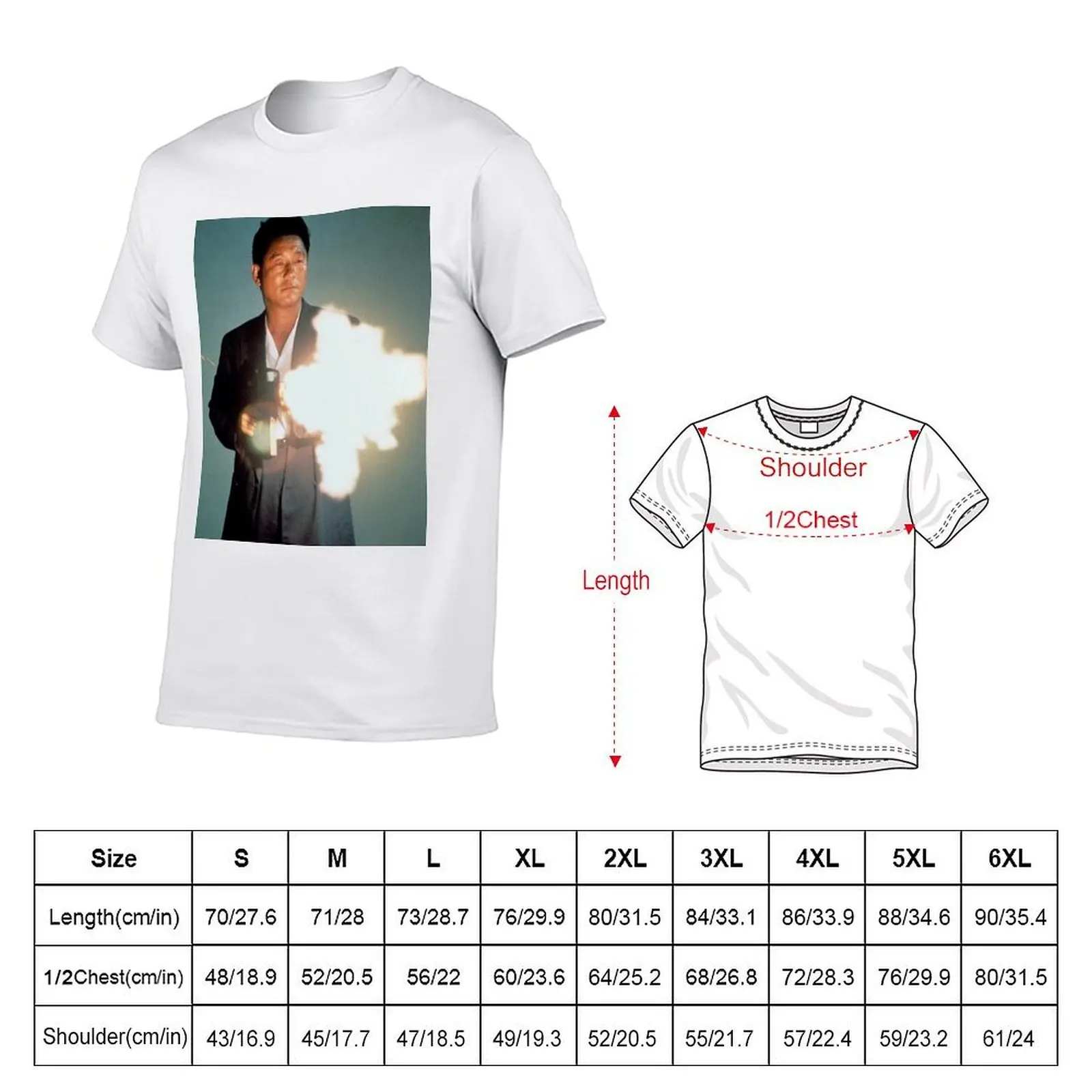 سوناتين، تي شيرت تاكيشي كيتانو تي شيرت رجالي 100% قطن ماركة فاخرة جرافيك تي شيرت للرجال تي شيرت