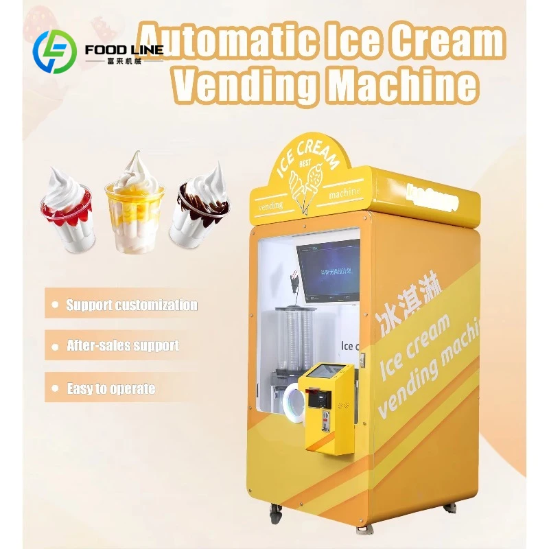 Customized Selective Frozen Food Ice Cream Vending Machine Commercial Ice Cream Maker