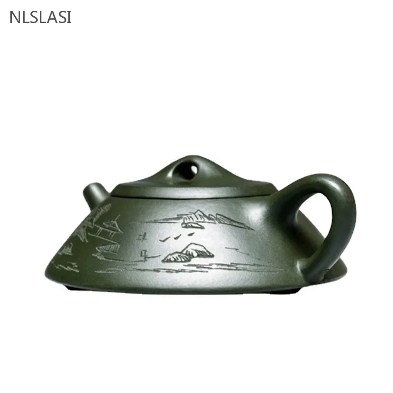 Yixing Tea Pot Purple Clay Filter Stone Scoop Teapot Beauty Kettle Raw Ore Handmade Boutique Tea Set Customized Authentic 110ml