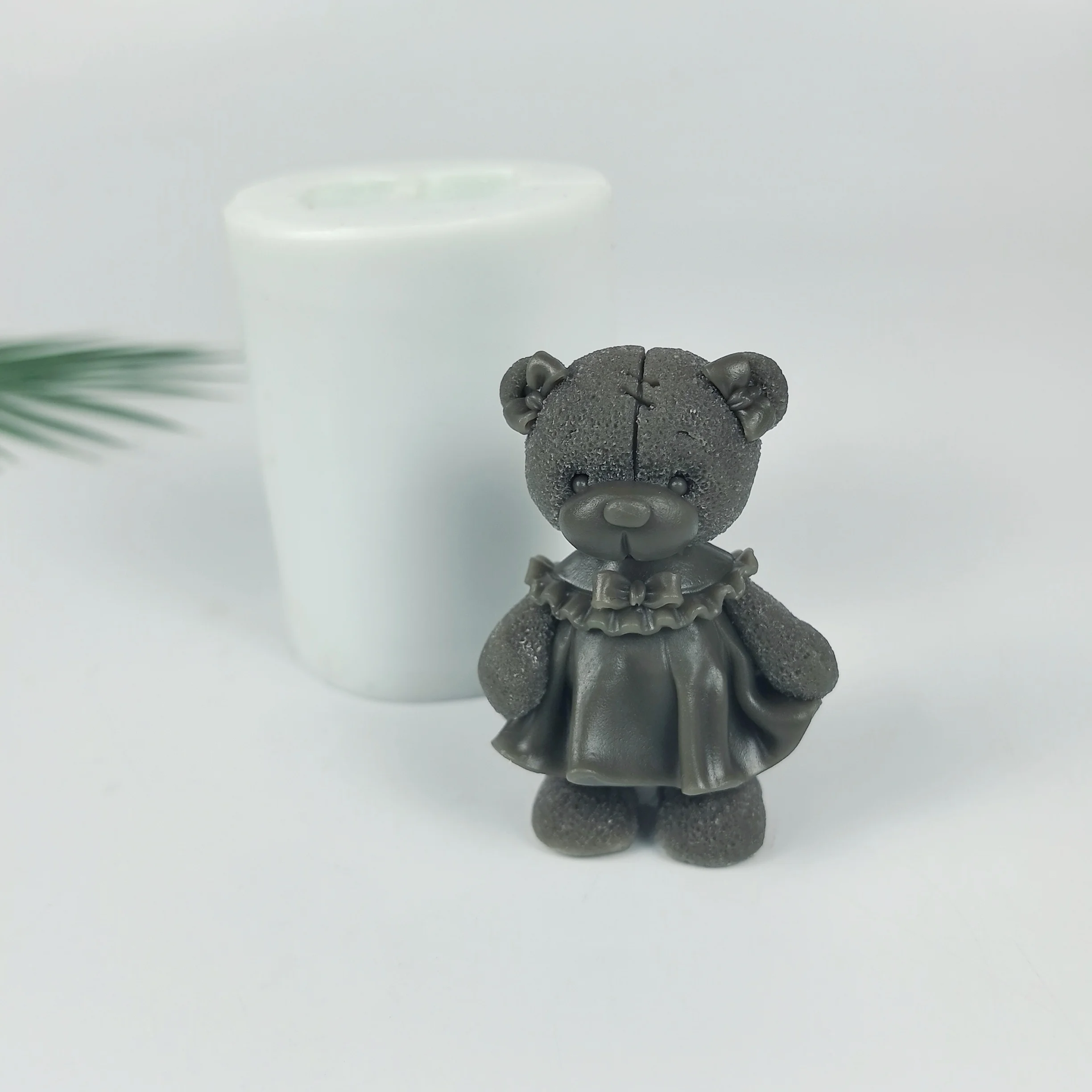 

3D Animals Mold Couple Bears Girl&Boy Moulds Silicone Candle Soap Molds Cake Decor Wedding Birthday Candles Handmade DW0899