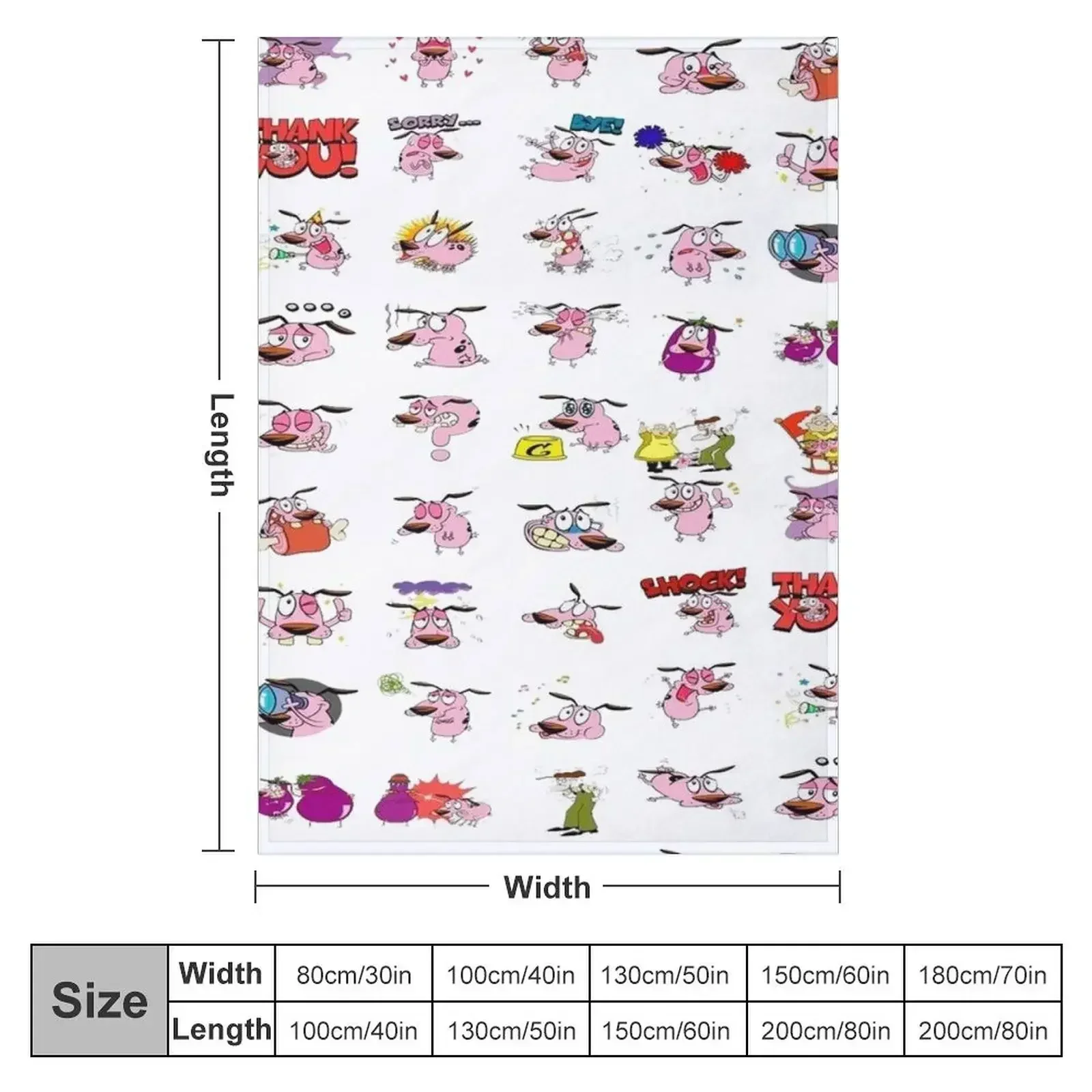 courage Throw Blanket Furry Sleeping Bag Cute Plaid Stuffeds Sofas Decorative Sofas Blankets