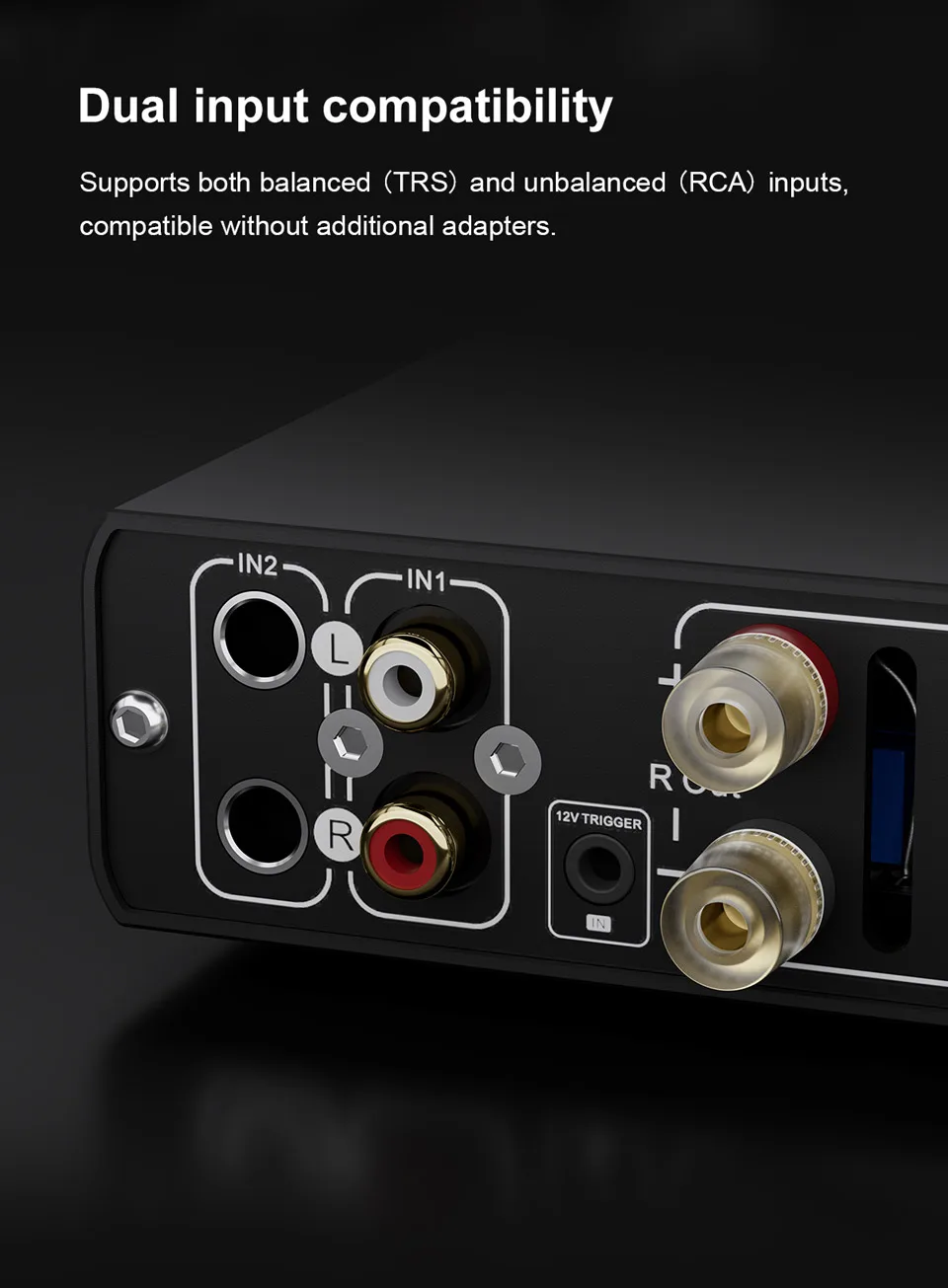 TOPPING Mini 300 HiFi Amplifier 140Wx2 Power Desktop Audio Balanced Class D AMP TRS RCA Home Theater Studio Monitor Speake