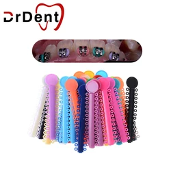 Dental Elastomeric Ligature Ties Orthodontics Elastic Rubber Bands Braces Cat Mouse Flower Dental Bracks Tube