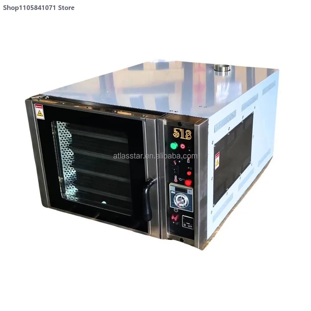 Commercial Electric Convection Oven 220V Stainless Steel Industrial Bakery Baking Equipment for Bread Pastry Cake