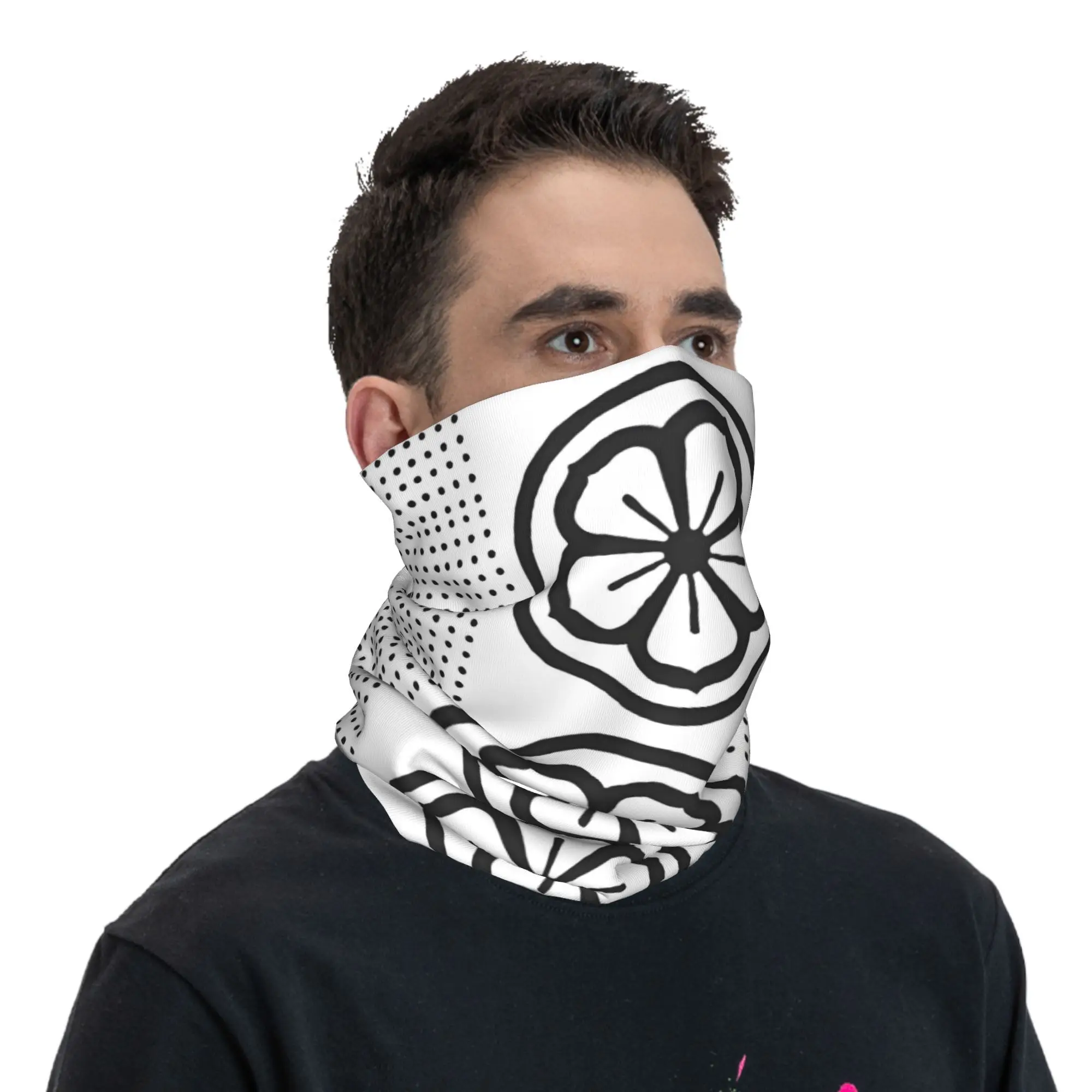 مخصص K-الكاراتس لوتس زهرة البولكا نقطة الشتاء عقال الرقبة أدفأ النساء الرجال المشي لمسافات طويلة تشغيل وشاح أنبوبي الساخن الوجه باندانا الجراب