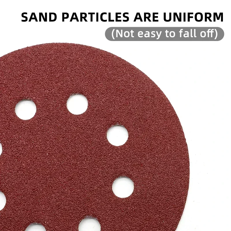 Sanding Discs 5 Inch 8Holes Hook and Loop Adhesive Sandpaper 125mm 60~2000 Grits For Random Orbital Sander Abrasive Sheets Tools