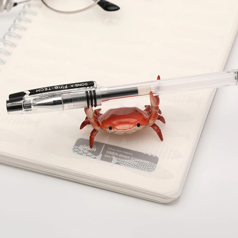 Little Crab Mini Model, Simulated Animals Ornaments, Penholder, Desktop Decoration, Car Office Decoration, Teacher's Day Gift