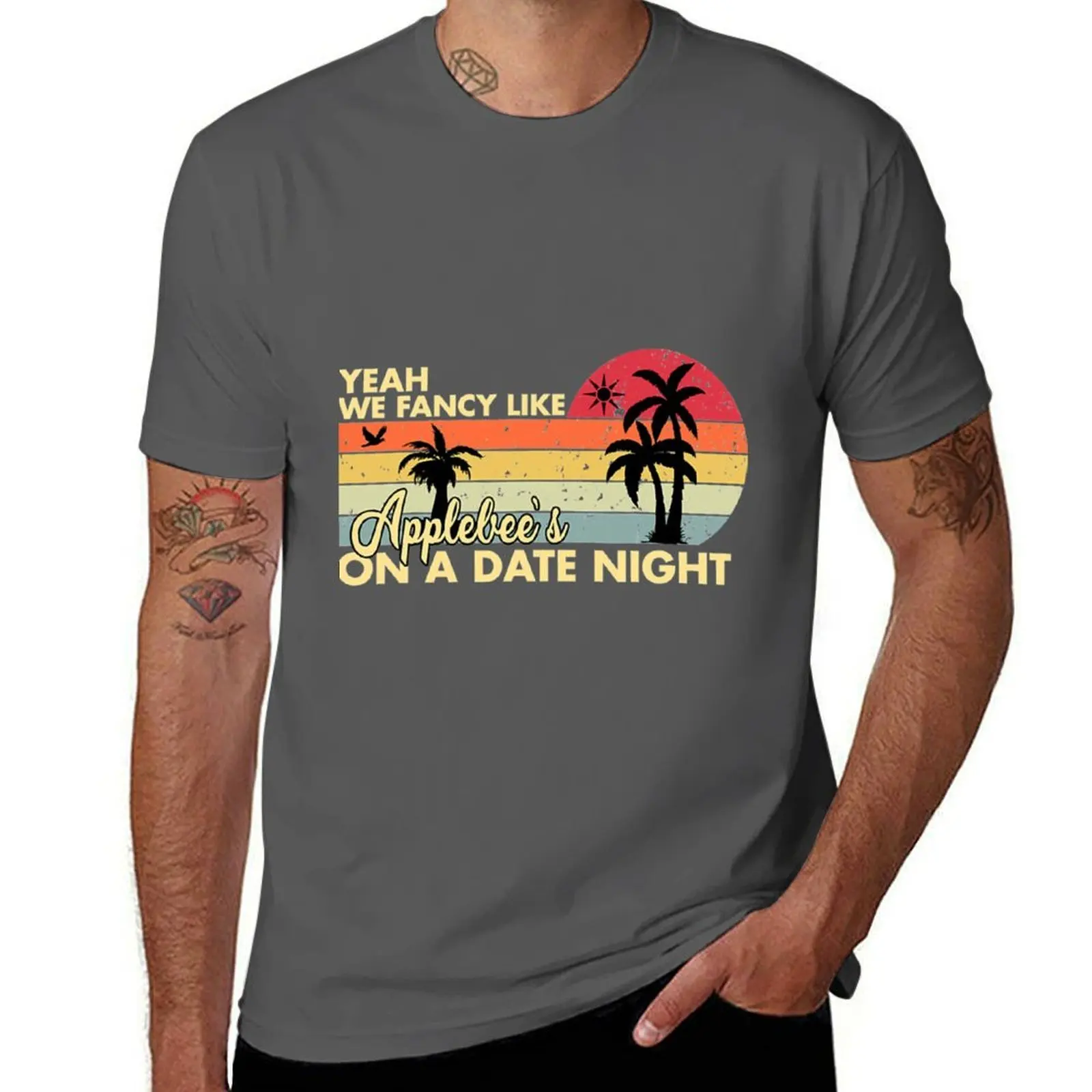 

Yeah Night We Country Date Like Fancy Music On A Applebees T-Shirt Utility Work Short Sleeve Top