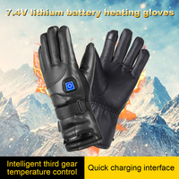 Rechargeable 2800hAm Winter Gloves Thermal Touchscreen Gloves Battery Powered Heating Gloves for Outdoor Cycling Skiing Hiking