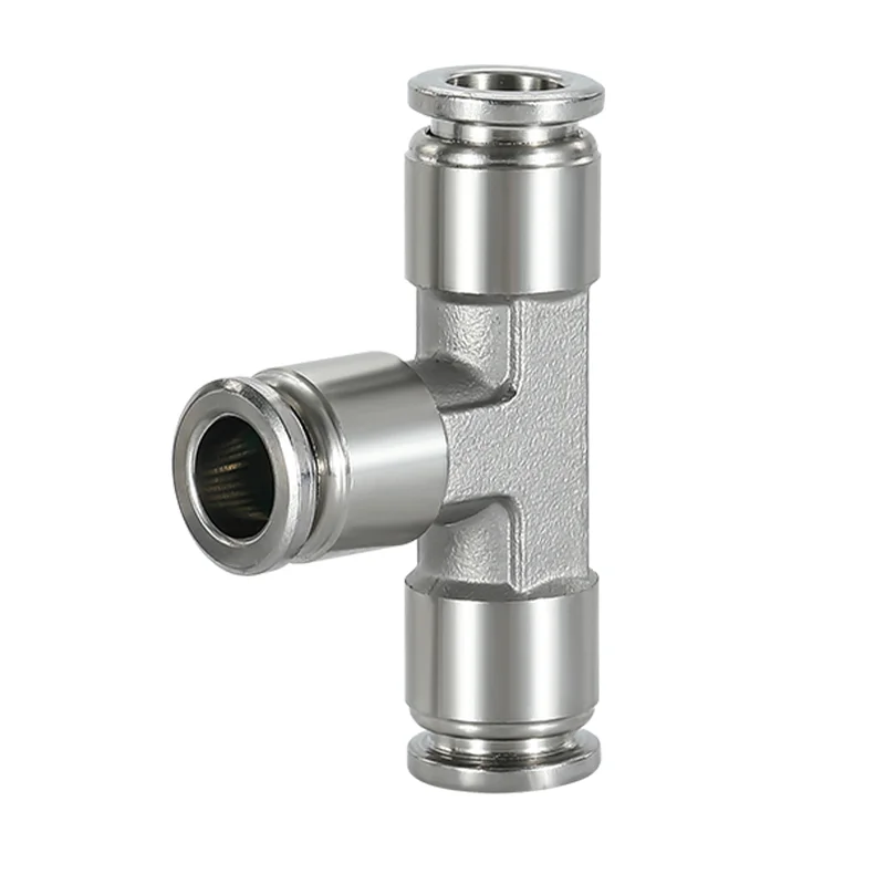 صالح أنبوب OD 4/6/8/10/12/14/16 مللي متر 304 الفولاذ المقاوم للصدأ الهواء تركيب هوائي دفع لتوصيل المحملة الاتحاد أنبوب موصل نوع PE/PEG