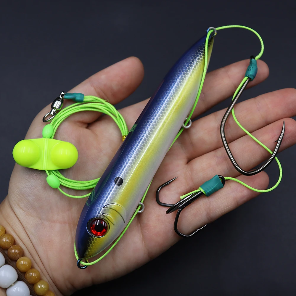 ZYZHE 1/2PCS Catfish Rigs with 5in Float Bait Single Catfish Hook Treble Hooks Live Bait Rigs Ideal For Catfish or Sea Fishing - view 6