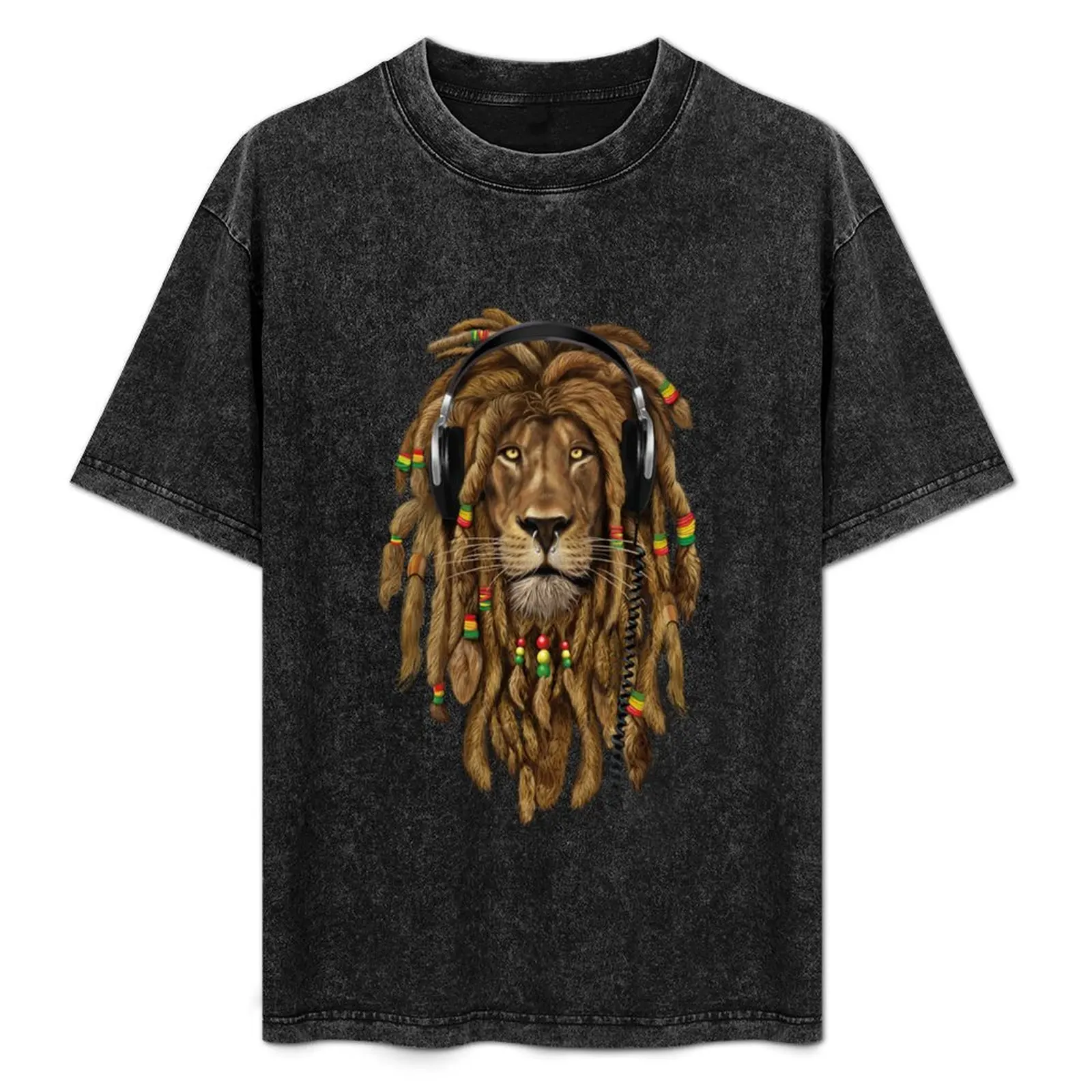 

Rastafari Lion for Reggae Lover T-Shirt quick-drying shirts graphic tee luxury clothes men