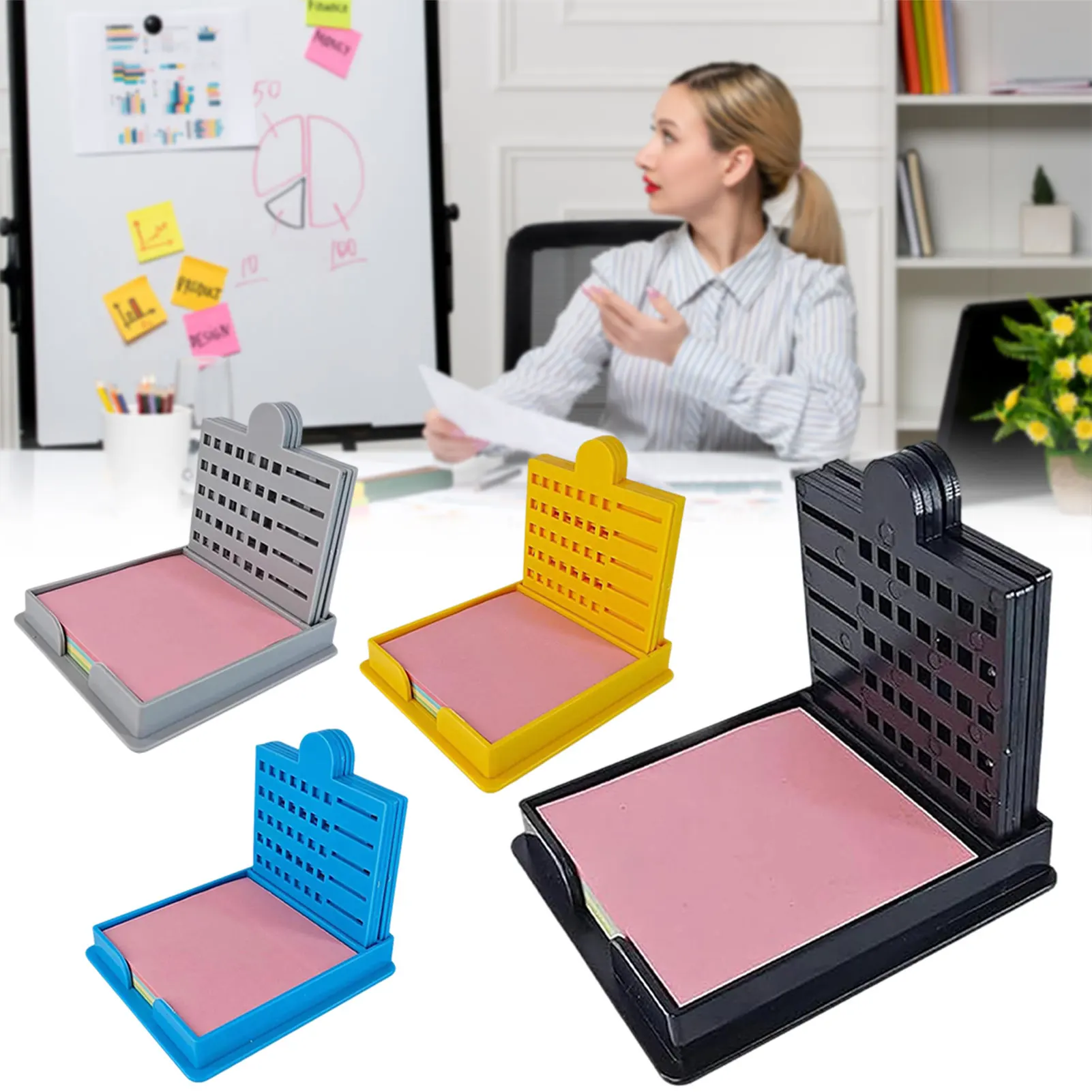 ชุดกระดาษโน้ตแบบพกพา ที่ใส่กระดาษโน้ตแบบพกพาสำหรับครูนักเรียน