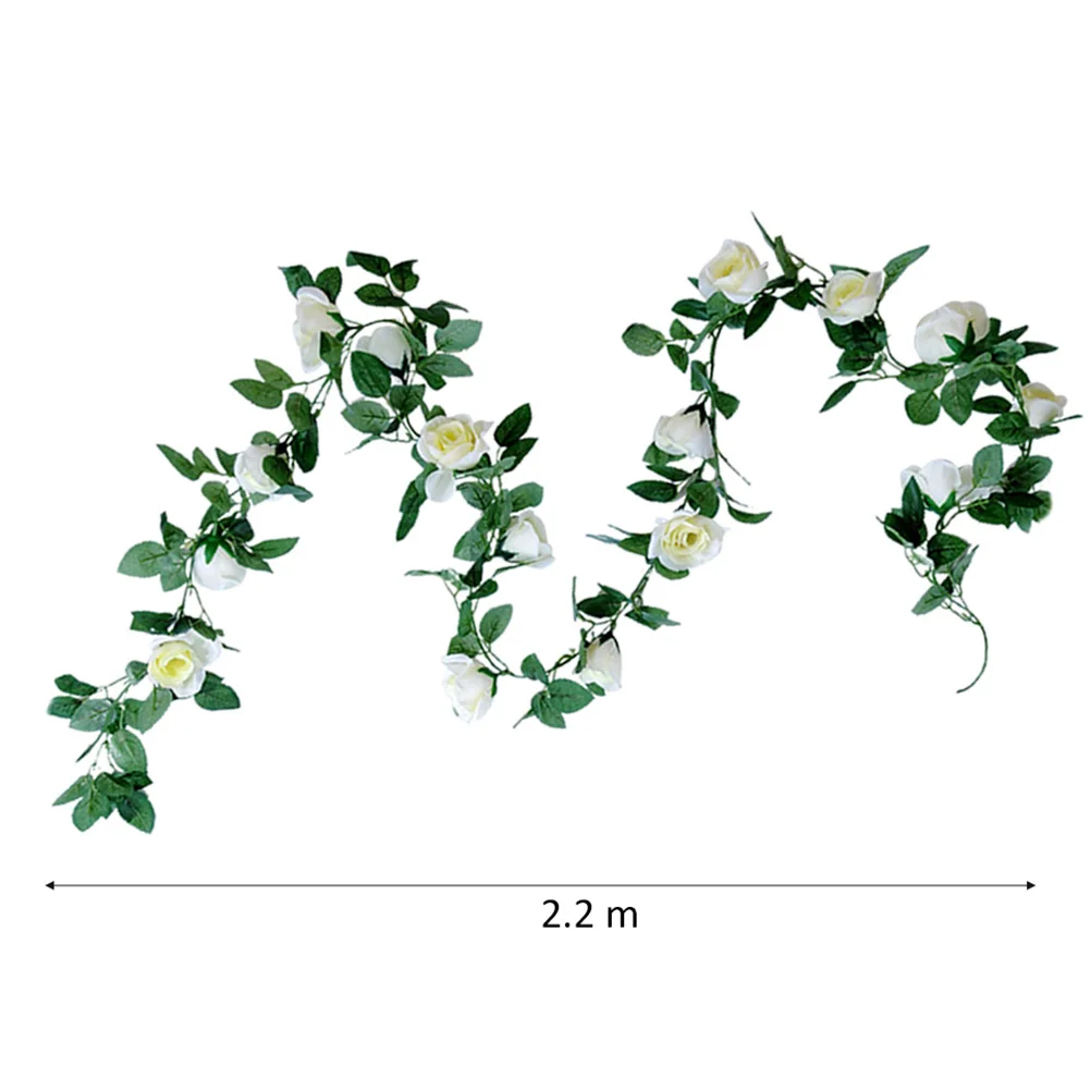 

3 Pcs Simulated Rose Strips Artificial Flowers Roses Rattan Hanging Fake Decoration Vines