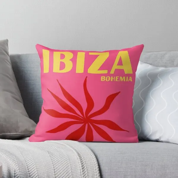 

Ibiza Bohemia Print Printing Throw Pillow Cover Comfort Cushion Fashion Home Soft Anime Fashion Pillows not include One Side