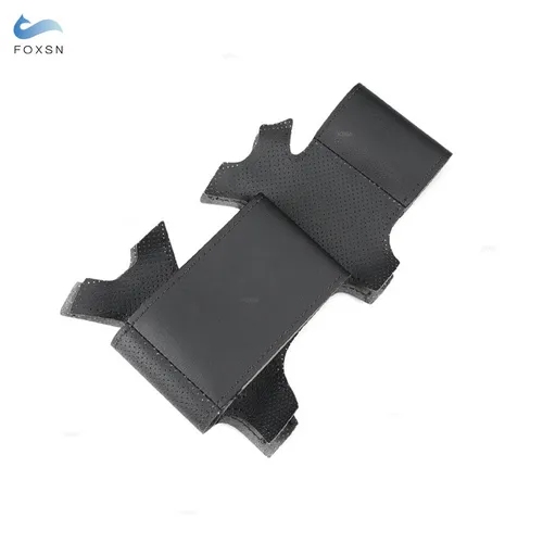 Imagen 2 del producto Para Toyota Land Cruiser Prado 120 Tacoma 4Runner Tundra Hilux Highlander Sequoia Sienna volante cubierta de cuero negro embellecedor