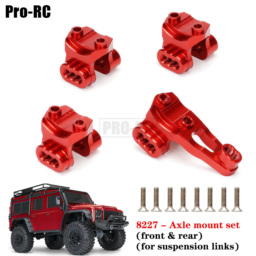 4Pcs Aluminum 8227 Front Rear Suspension Links Axle Mount Set for RC Car 1/10 Traxxas TRX4 TRX6 Bronco Sport Ultimate Hauler