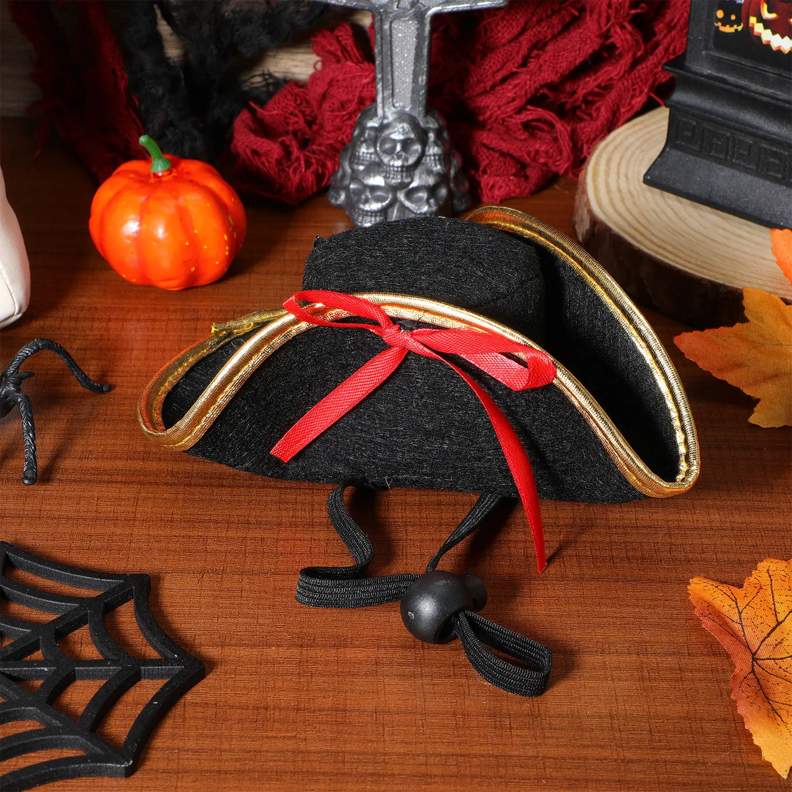Pirate Theme Pet Hat Suitable for Puppies Kittens Daily Wear Holiday Festival Gathering Photo Prop Exquisite Adorable Puppy Cat