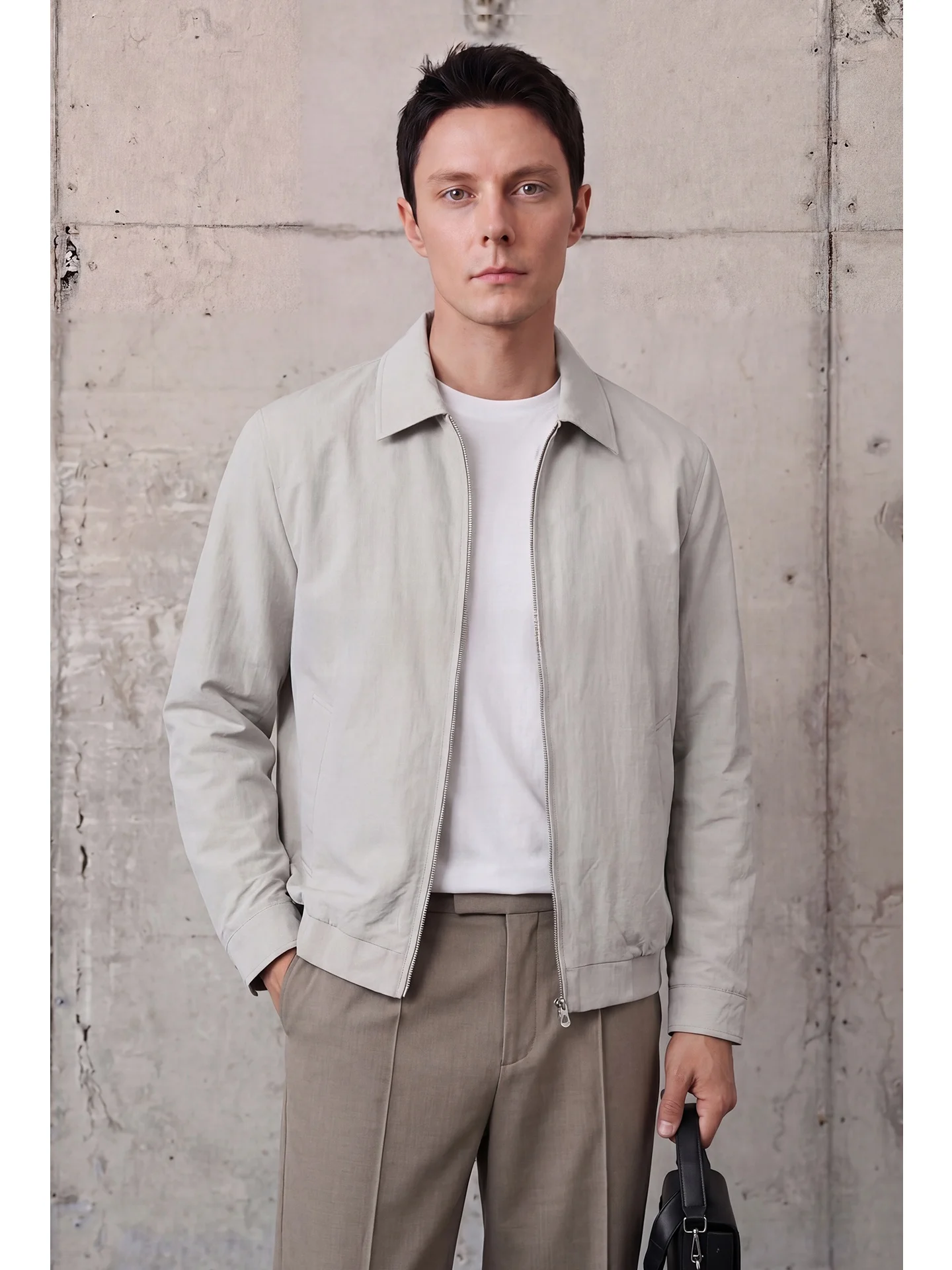 Lightweight Thin Men's Casual Business Jacket Spring Autumn New Style Notched Collar Commuting Upper Apparel Fashion Urban