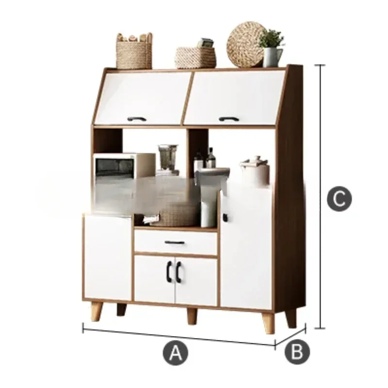 Aparador de cocina de almacenamiento, cajones para sala de estar, aparador moderno nórdico, comedor de lujo, muebles de cocina móviles SR50CG