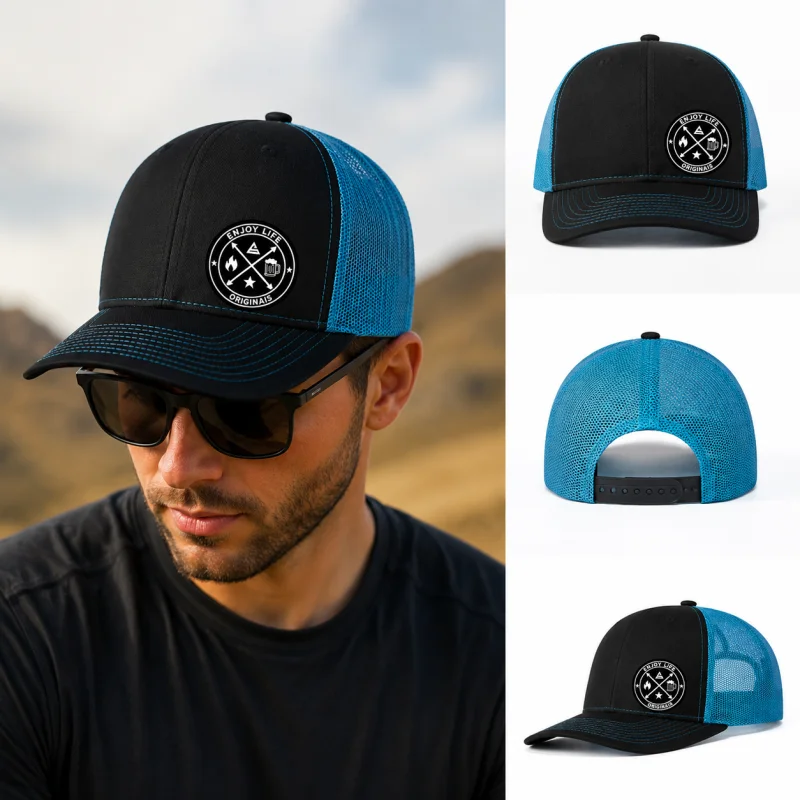 Hot Sale Unisex Printed Adjustable Baseball Cap Snapback Dad Hat Breathable Trucker Mesh Hat Golf Fishing Outdoor Sun Cap