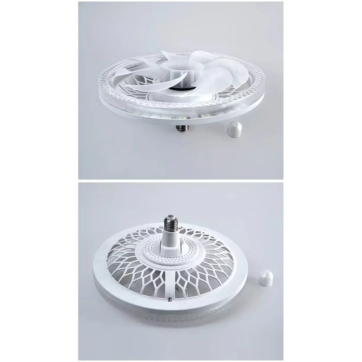 

Вентилятор с розеткой, регулируемой яркостью и температурой цвета, A