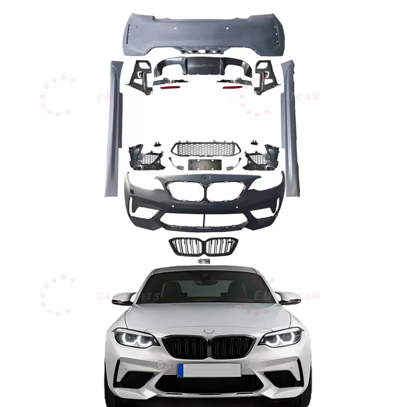 2s Series F22 F23 Upgrade to M2C CS Narrow Full Set Body Kit 2013year+