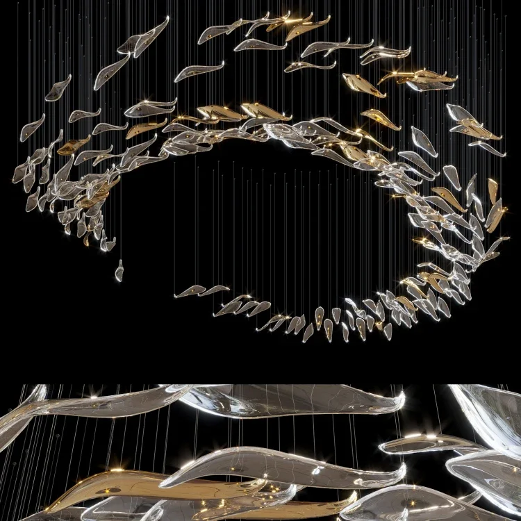 Contemporaneo per interni LED moderno industriale minimalista facile da appendere per scala regolabile in altezza