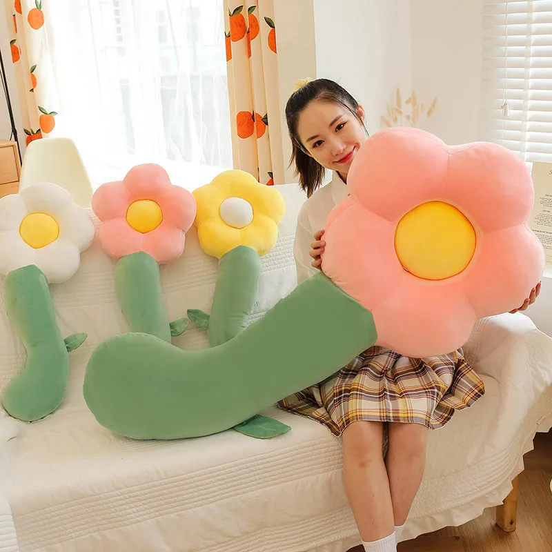 

Soft, Highly Elastic Floral Plush Toy - Adorable Sunflower Sleep Pillow Doll - Perfect Girl's Gift