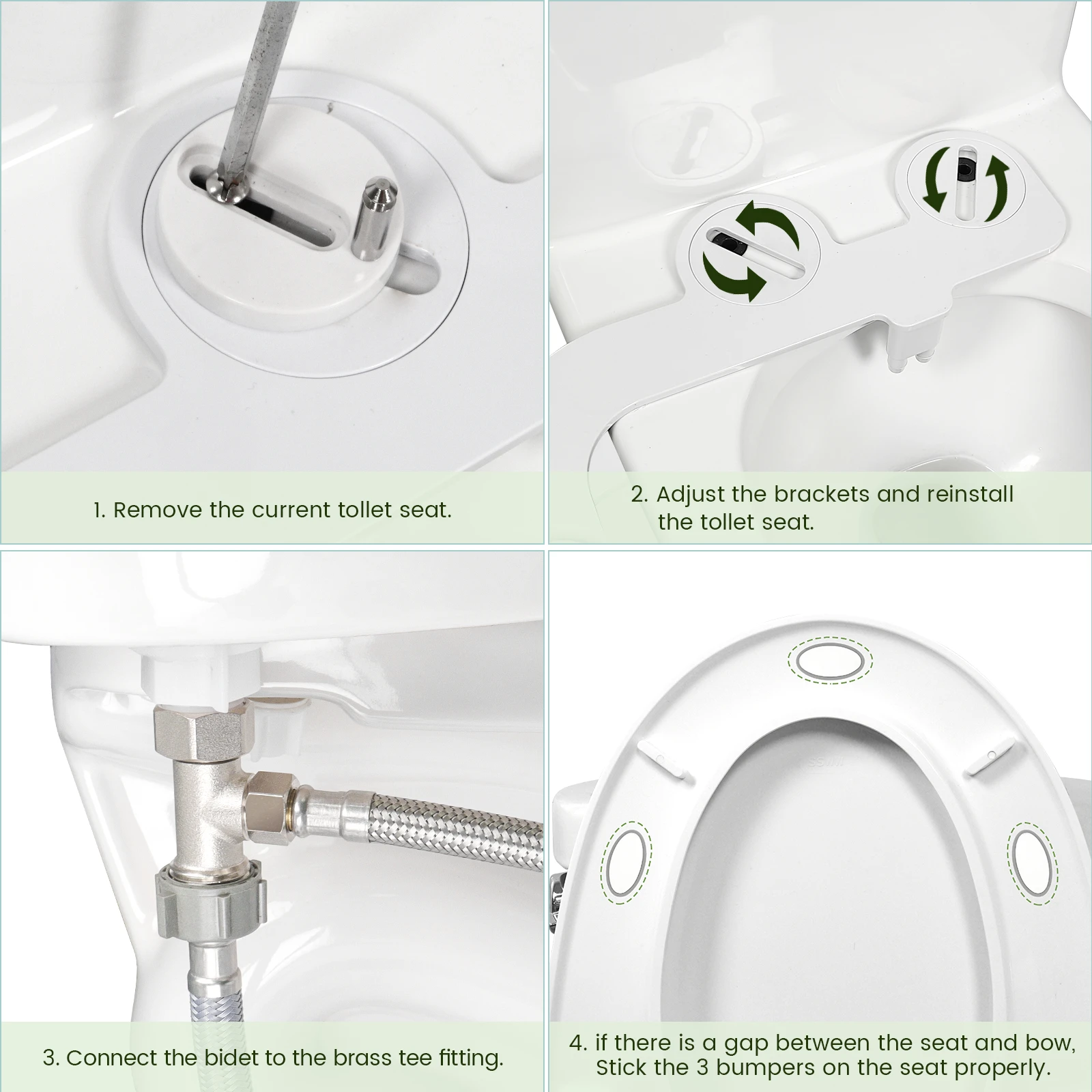 Imagem -05 - Bidé Acessório Pulverizador de Água Não Elétrico Chuveiro Higiênico Itens de Banheiro Eletrodomésticos Acessórios