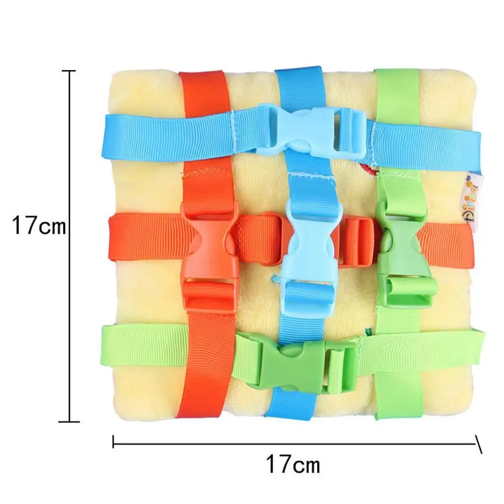 1pc Montessori Toy Buckle Puzzle Teaching Aids Baby Early Educational Toy Educational Basic Life Skills Birthday Kids Gift