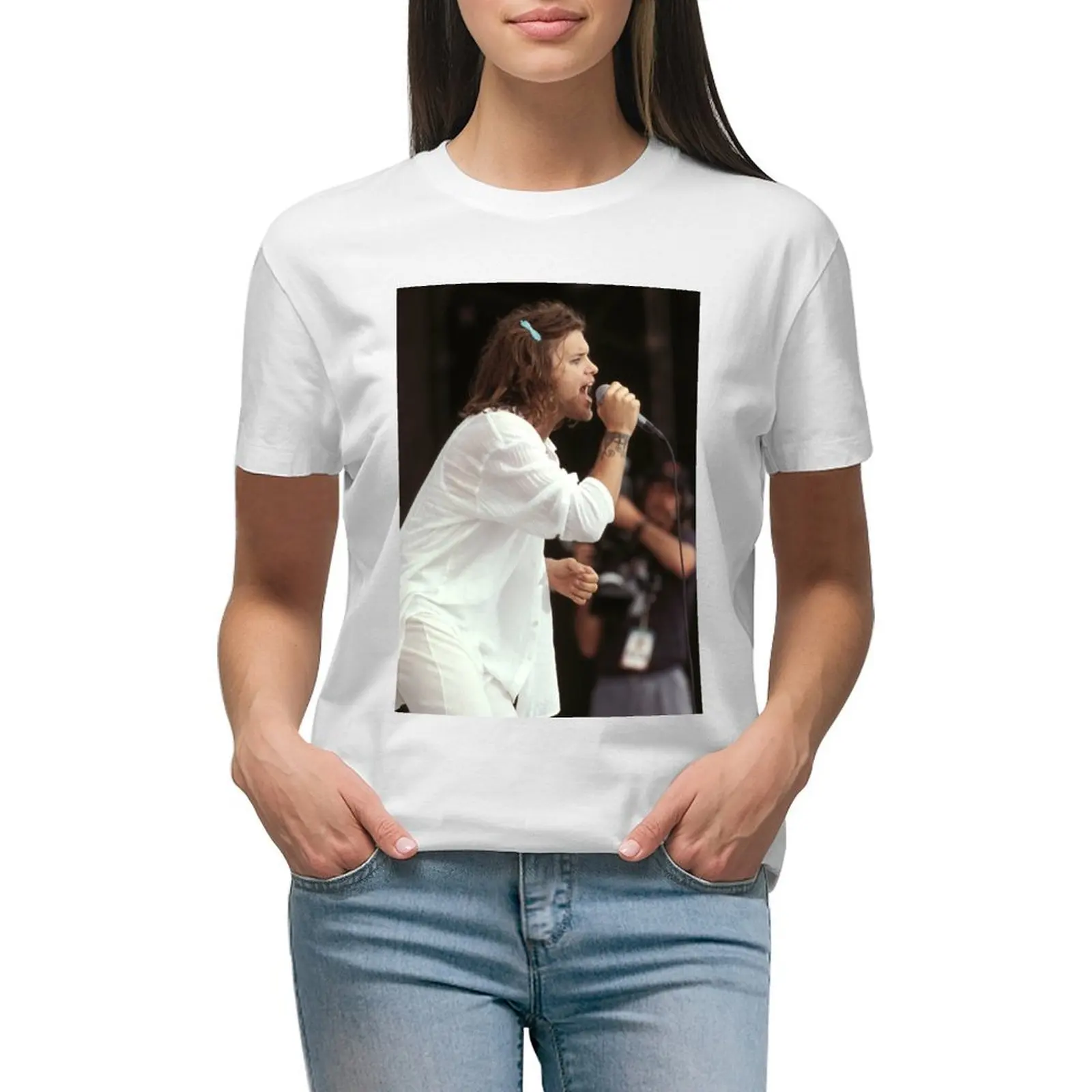 

Shannon Hoon Blind Melon Photograph T-shirt tops oversized lady clothes t shirts for Women