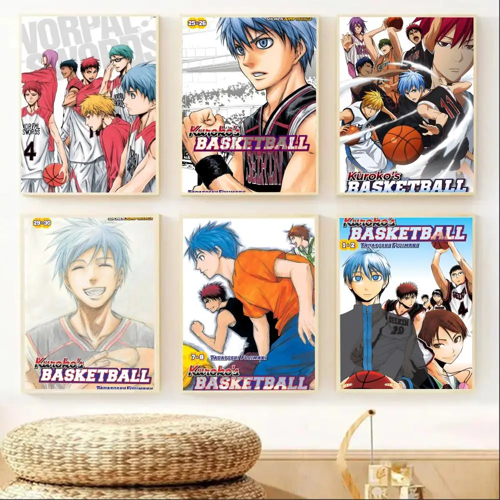 أنيمي K-Kurakos كرة السلة اللوحة الخط HD طباعة تجعد الحرة جدارية الفن صور لغرفة المعيشة ديكور جدران المنزل قماش #1