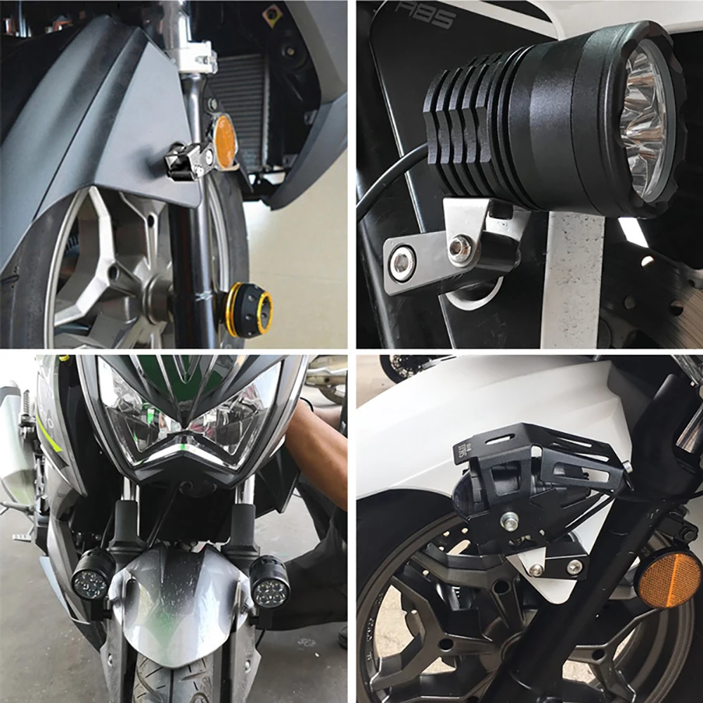 Motorcycle Lower Fork Mount Spotlight Holder Lights Bracket Led Work Light Mount Bracket Fog Light Spotlights Post Support Base