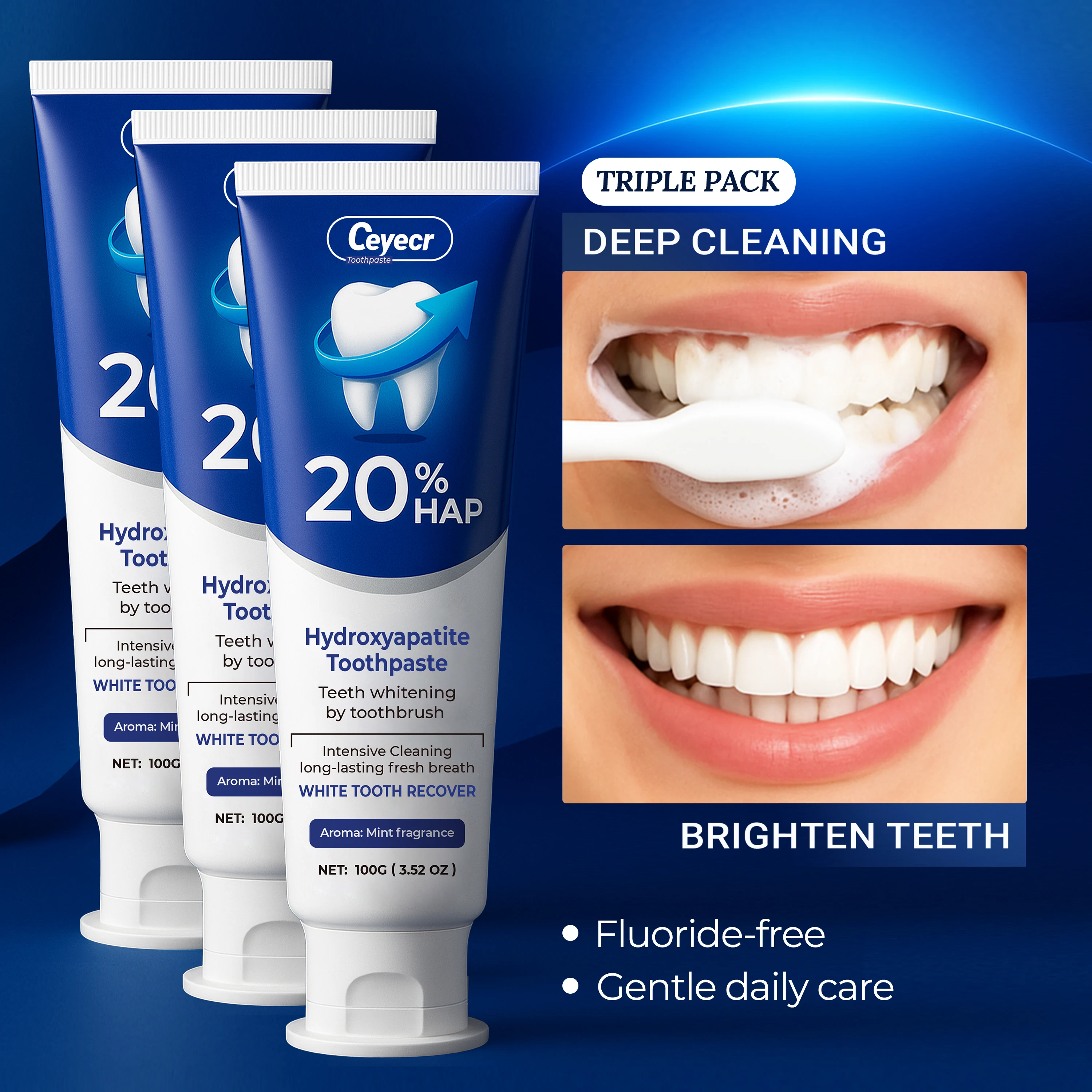 Buy 2 Get 1(3PCS)20% Hydroxyap - đánh giá và giá Remineralizing Toothpaste