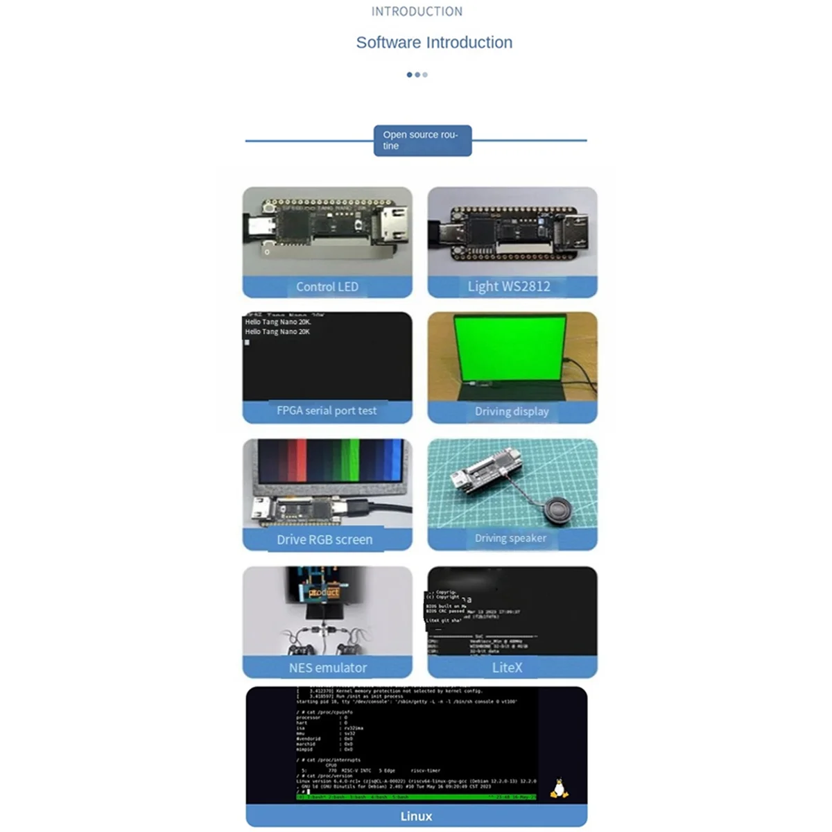 Hot sale For Tang Nano 20K FPGA Development Board Low-Latency 64Mbits High-Speed RISCV Linux Retro Game Player