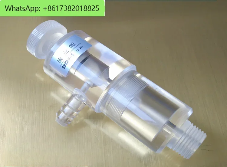 DDF type titration valve, transparent plexiglass, flow regulation, water treatment, chlorine dioxide generator accessories