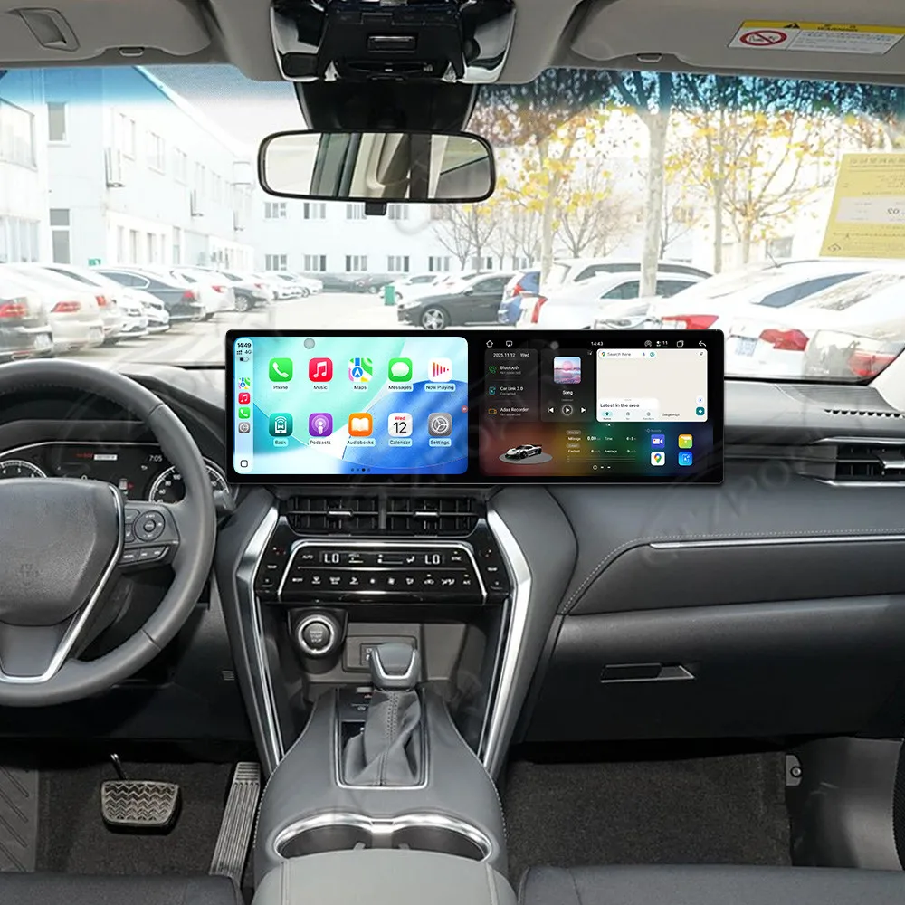 

10.1 Inch Dual Screen Android Car Radio For Toyota Harrier/Venza 2022 CarPlay GPS Navigation Multimedia Player Stereo Head Unit