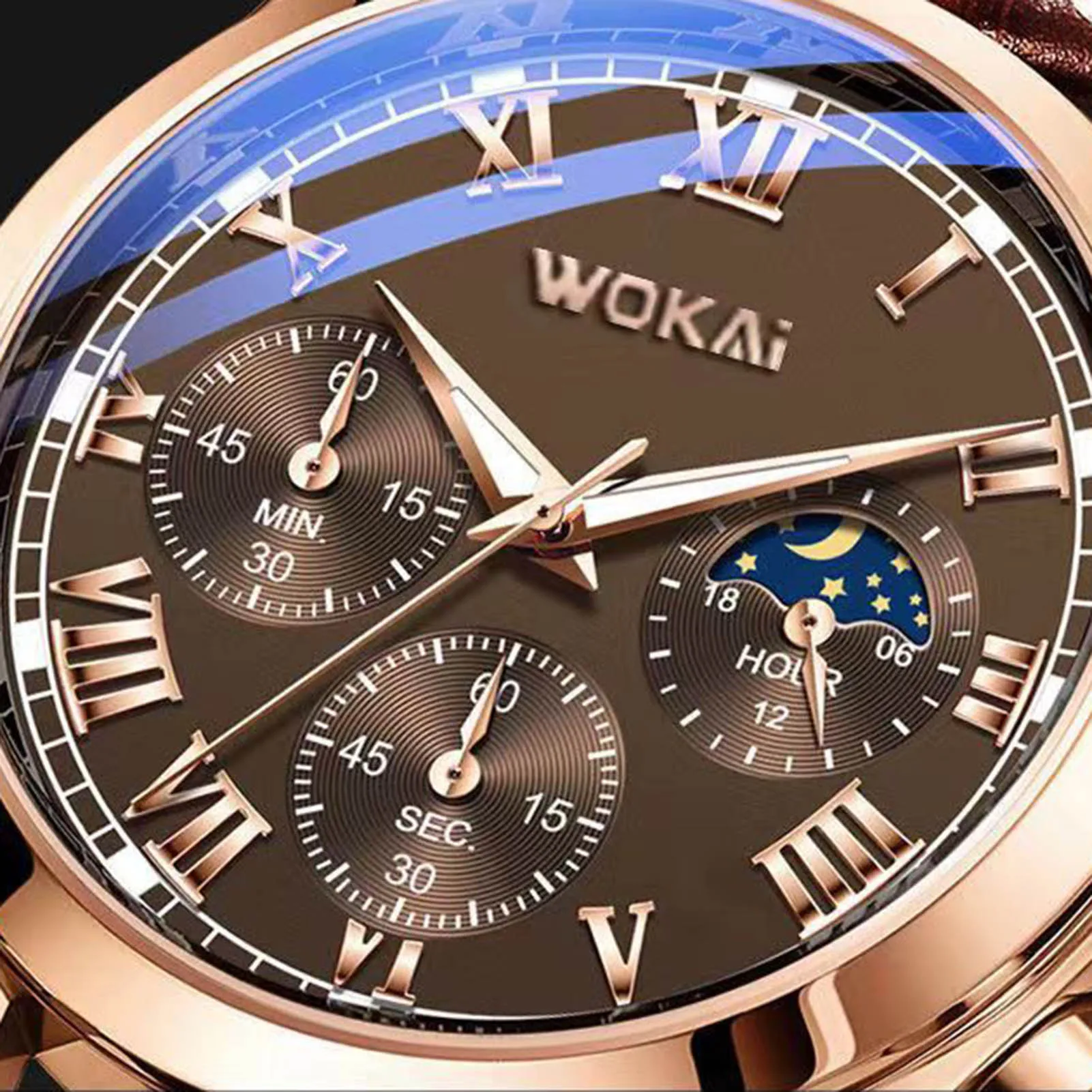 Luxury Men's PU Leather Quartz Watch